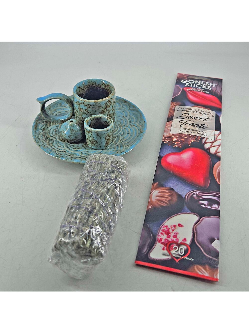 Ceramic Incense Candle Holder sage burning Ash Catcher